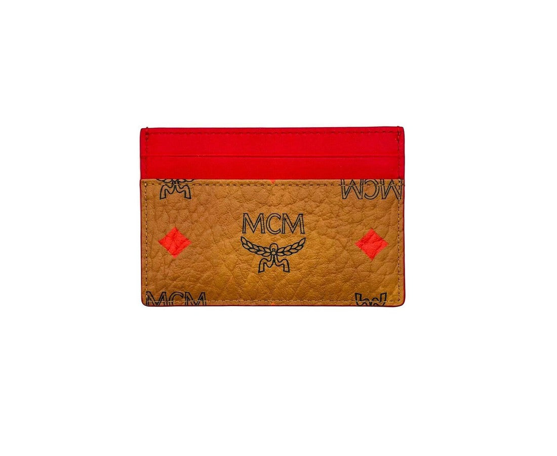 MCM MCM Women's Spectrum Diamond Rainbow Logo Visetos Card Holder