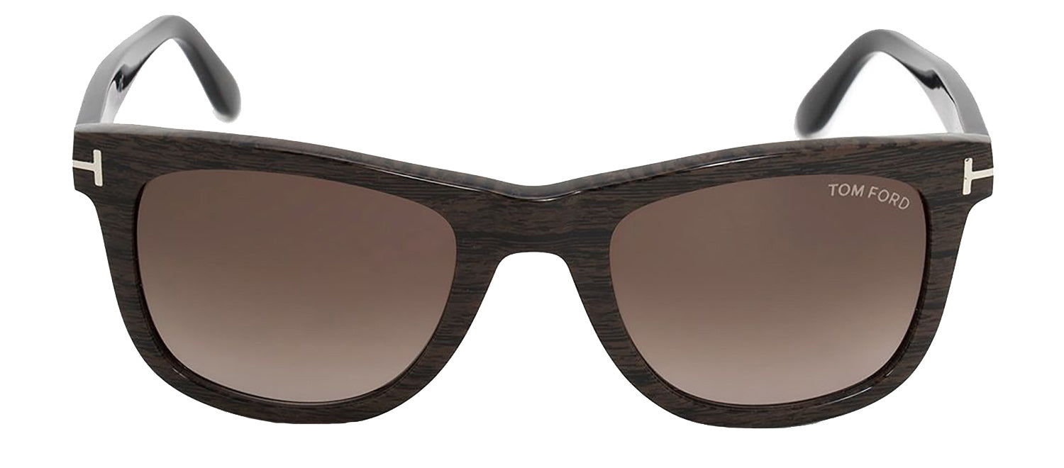 Shop Tom Ford Leo M Ft0336 05k Square Sunglasses In Black
