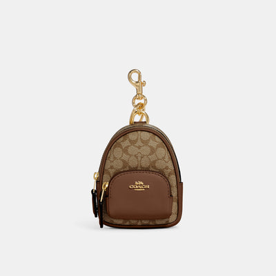 COACH® Outlet  Bear Bag Charm In Signature Canvas