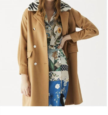 Vilagallo simone coat in camel