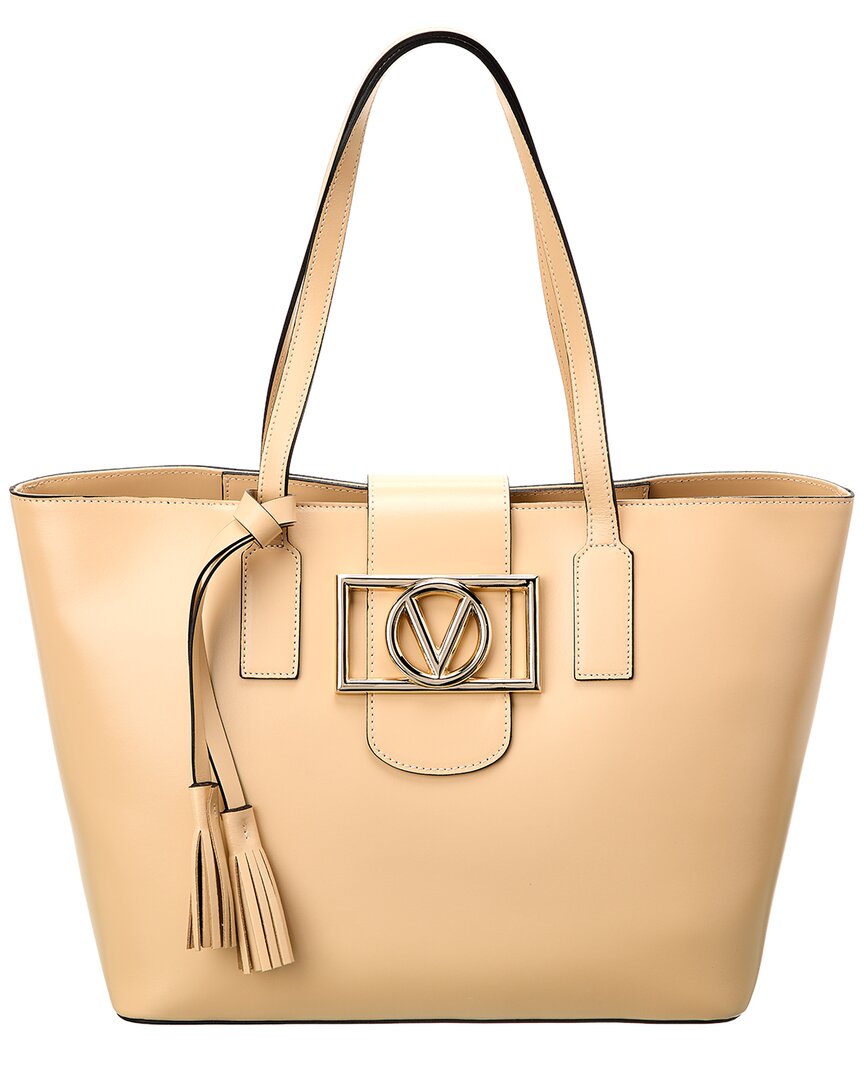 Valentino by Mario Valentino France Medallion Leather Tote