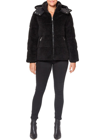 Vince Camuto womens faux fur down teddy coat