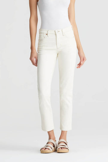 Citizens Of Humanity cara high rise cigarette ankle jean in light cream