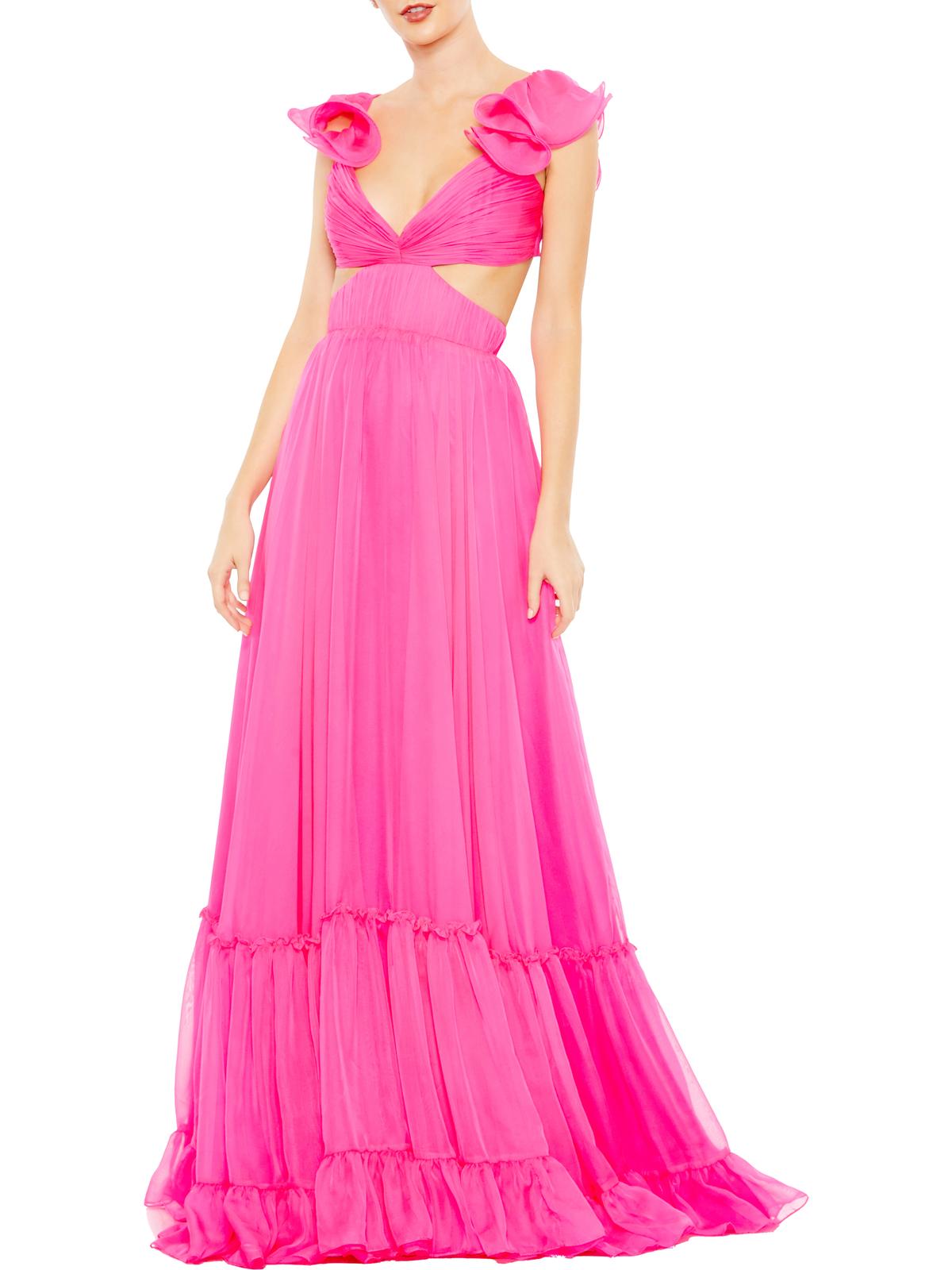 Mac Duggal Womens Open Back Maxi Evening Dress In Pink | ModeSens