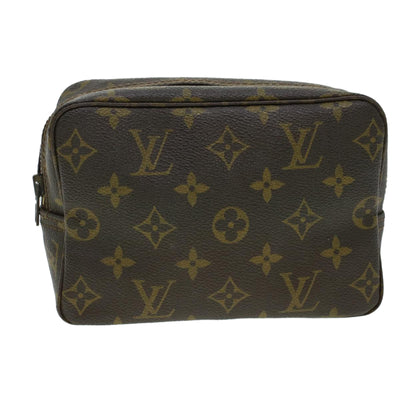 Louis Vuitton Trousse de Toilette Brown Canvas Clutch Bag (Pre-Owned)