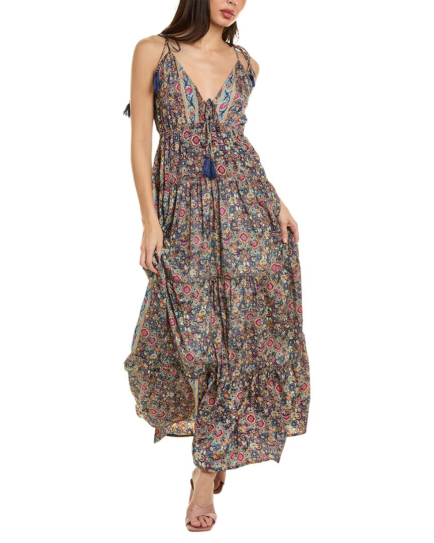 Shop Raga Kavita Tie Tassel Maxi Dress In Multi