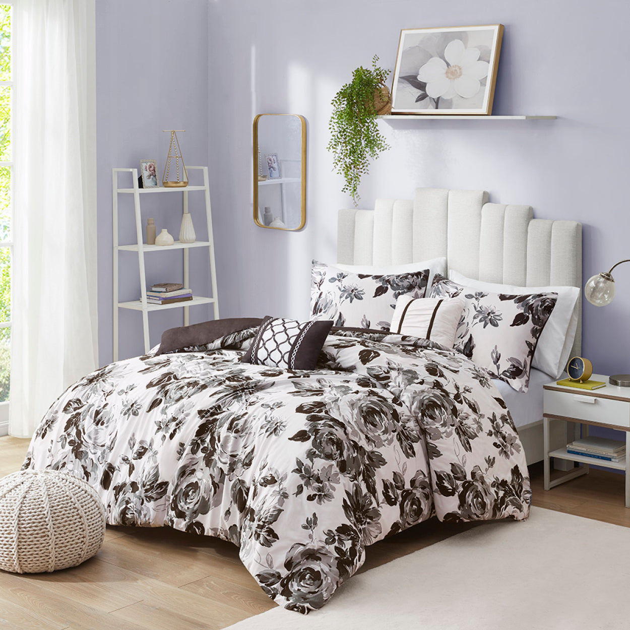 Shop Simplie Fun Dorsey Floral Print Duvet Cover Set