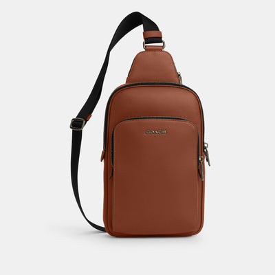 코치 COACH Outlet ethan pack,gunmetal/saddle