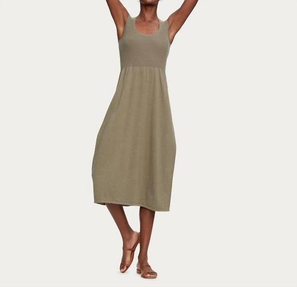 Michael Stars Irene Sweater Dress in Olive | Shop Premium Outlets