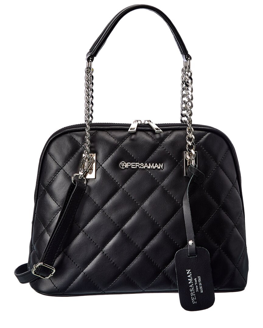 PERSAMAN NEW YORK Persaman New York Fosette Quilted Leather Tote