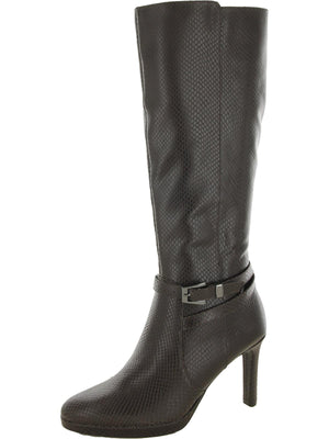 Naturalizer Kalina Womens Leather Narrow Calf Knee-High Boots - Black - US 8.5