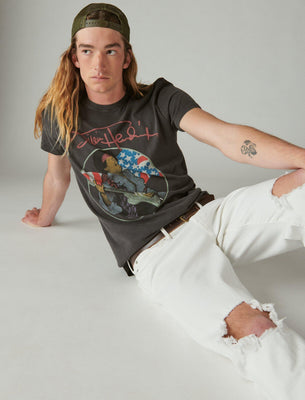 Buy Lucky Brand Iggy Pop Poster Tee - Black At 62% Off