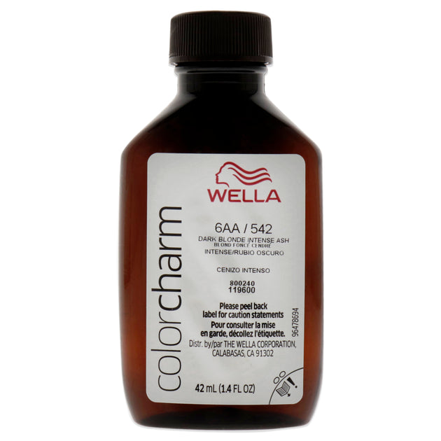 Wella Color Charm Permanent Liquid Haircolor - 542 6aa Ash Blonde By ...