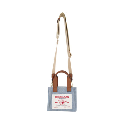 Logo-Tape Mini Tote Crossbody