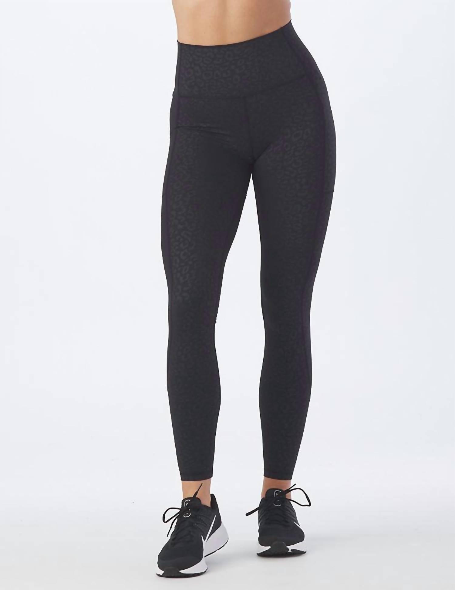 GLYDER Tapper Legging in Black Embossed