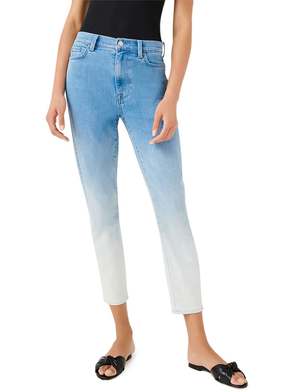 7 FOR ALL MANKIND Womens High Rise Ankle Skinny Jeans