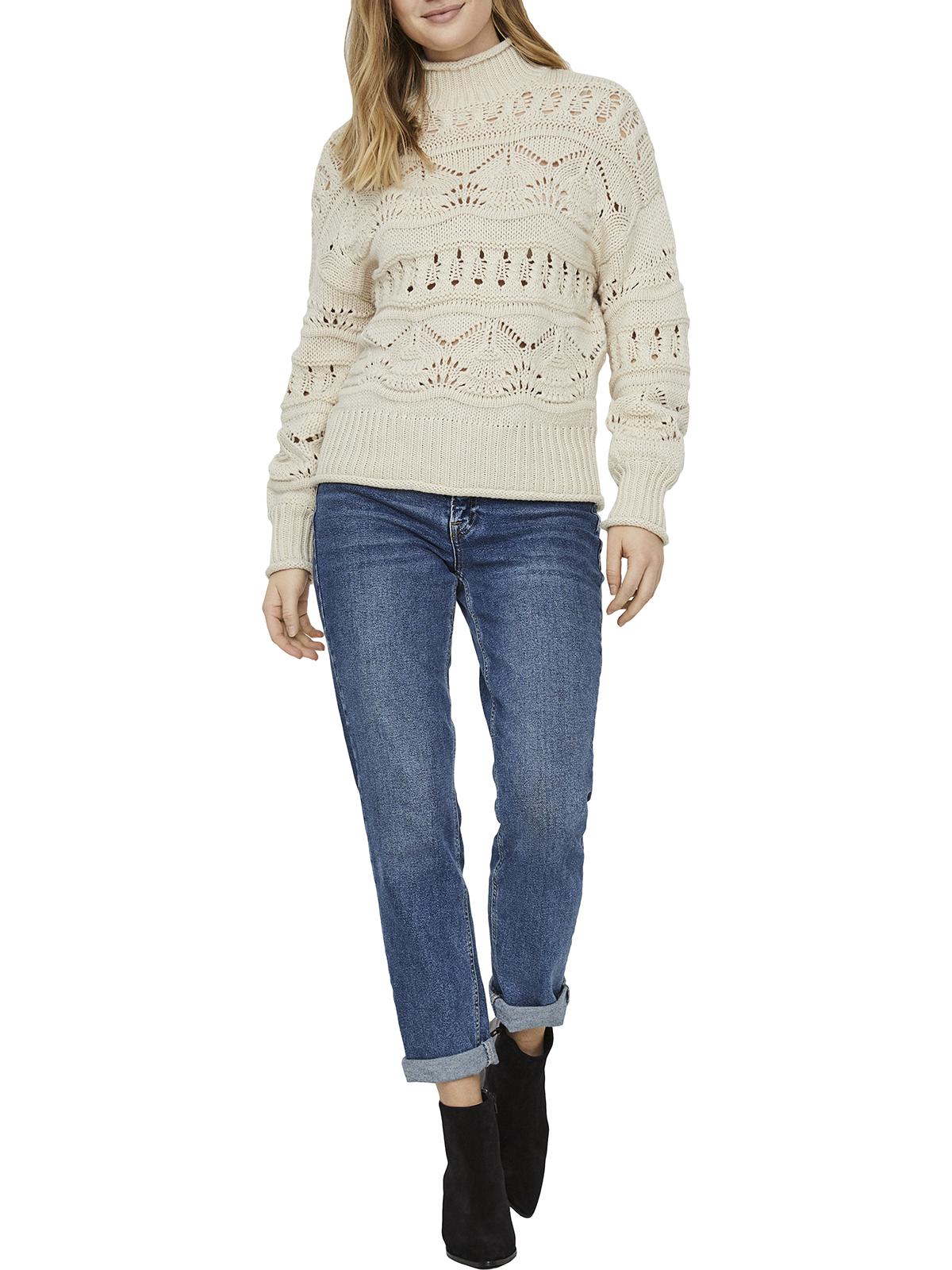 Vero Moda Poll Womens Highneck Pullover Sweater In ModeSens
