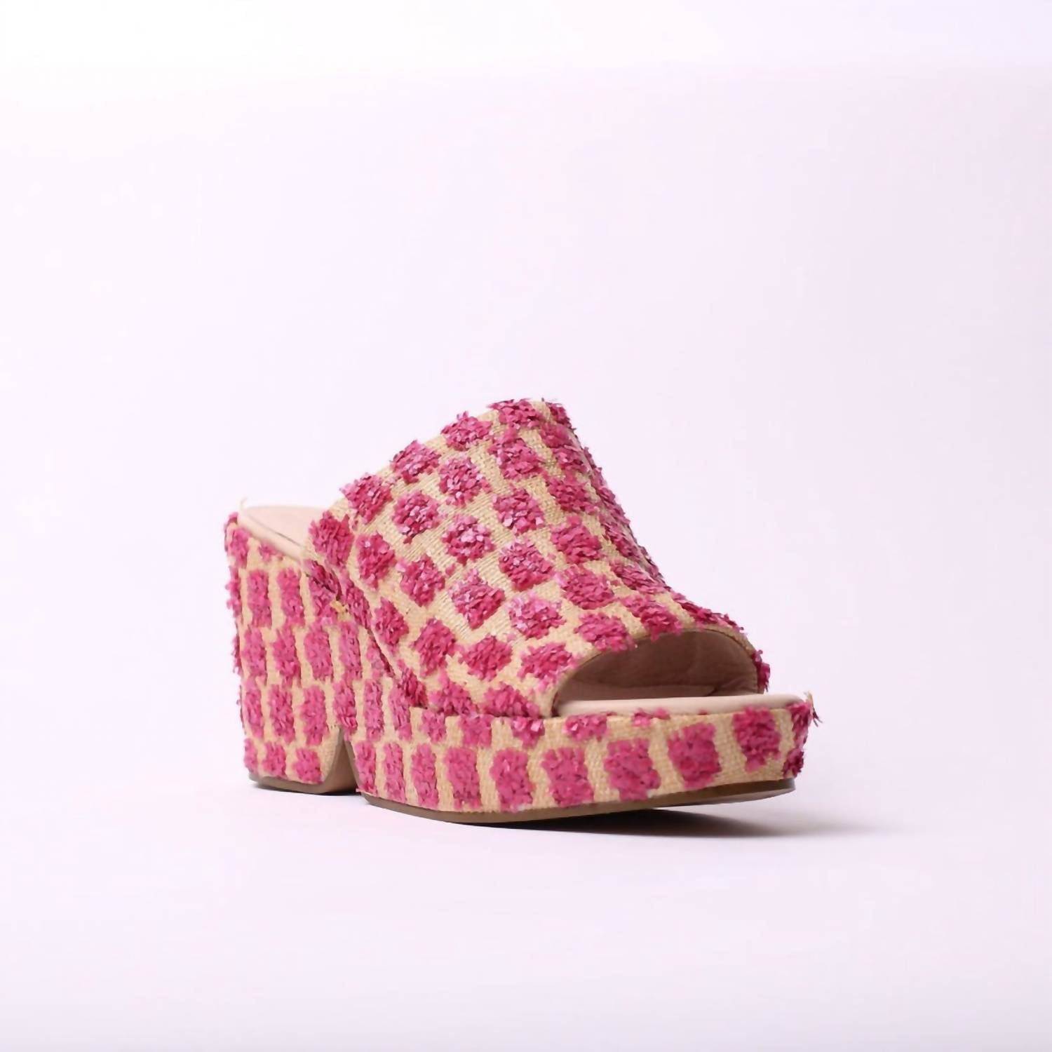 CECELIA NEW YORK Women'S Frost Sandal in Pink Pom