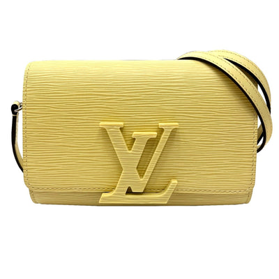 Louis Vuitton Malesherbes Yellow Leather Handbag (Pre-Owned)