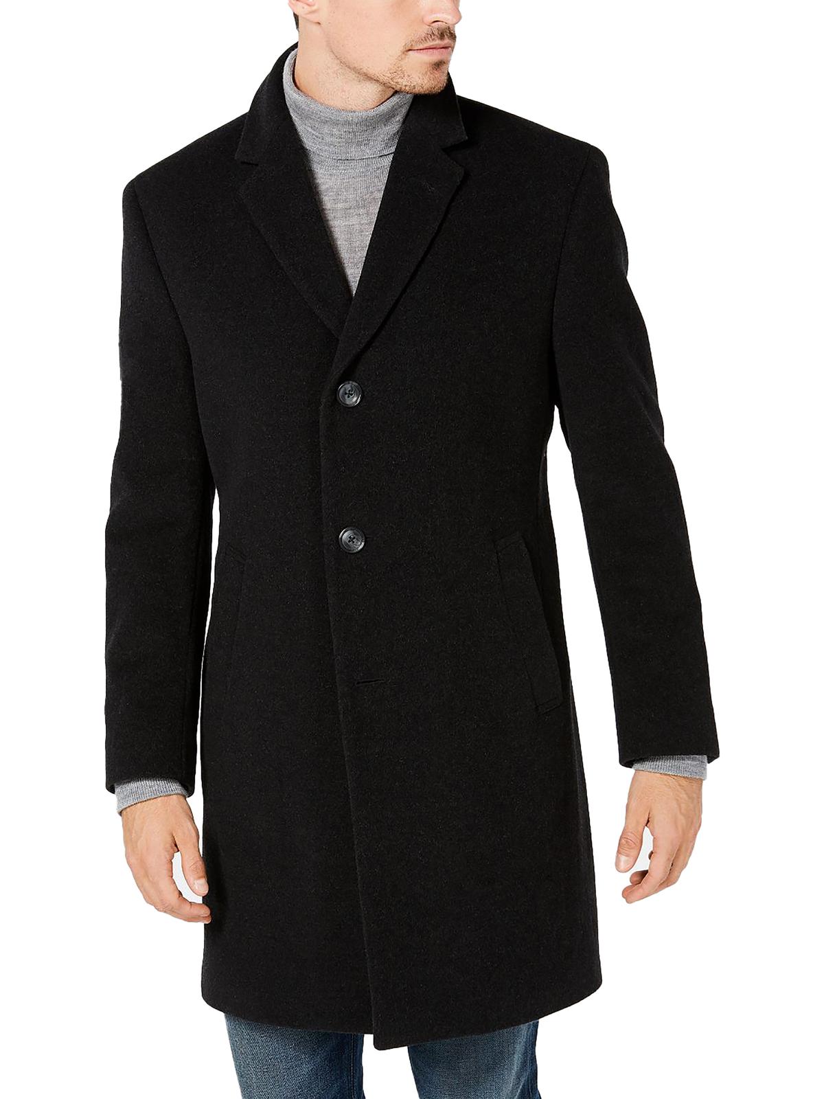 NAUTICA Barge Mens Wool Blend Classic Fit Overcoat