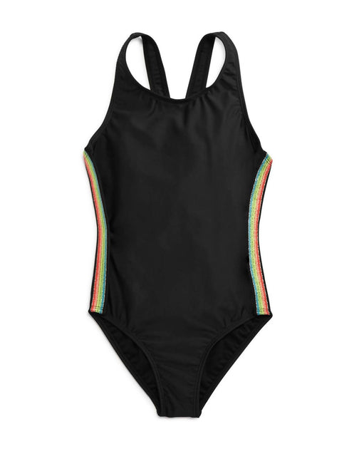 Limeapple Girls Rainbow Trim One Piece in Black | Shop Premium Outlets