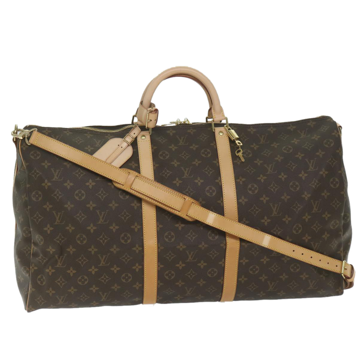 image of Louis Vuitton Keepall Bandoulière 60  Canvas Shoulder Bag (Pre-Owned)