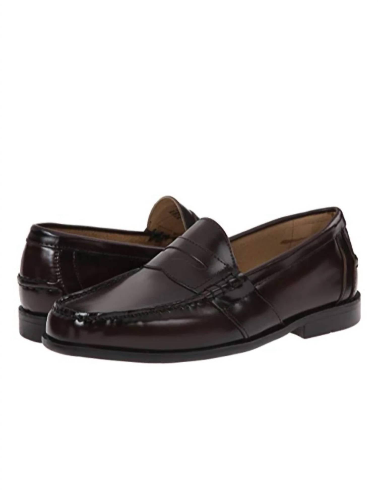 NUNN BUSH Men'S Kent Slip On Penny Loafer - Medium in Burgundy