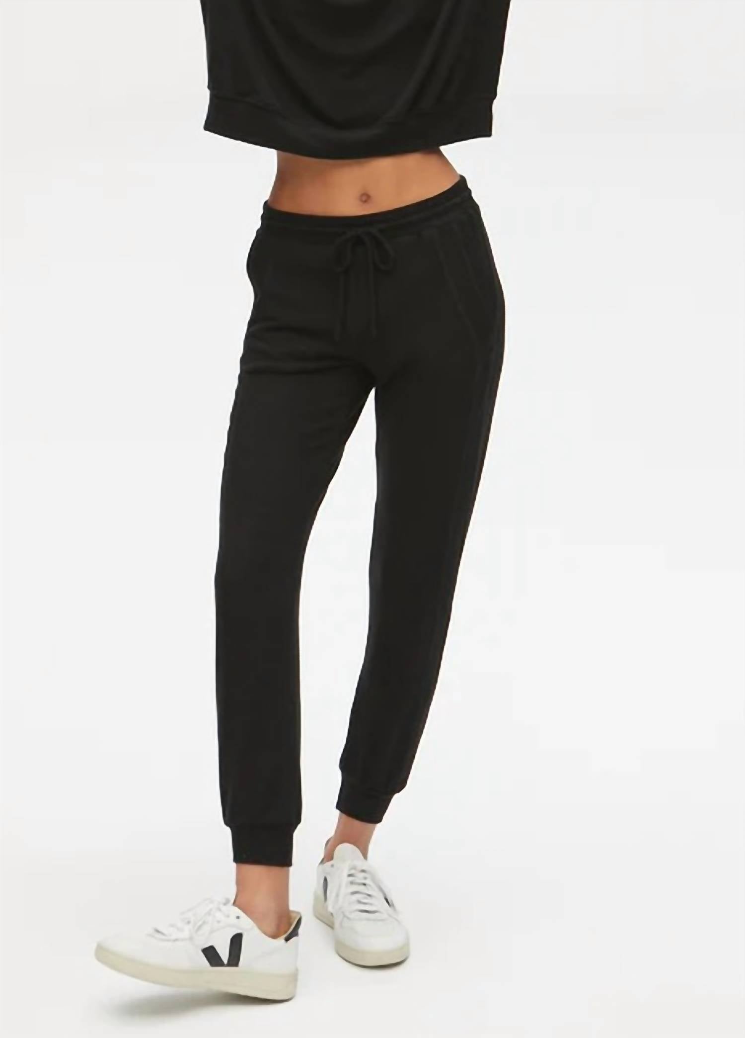 Michael Stars Sophy Jogger Pants In Black