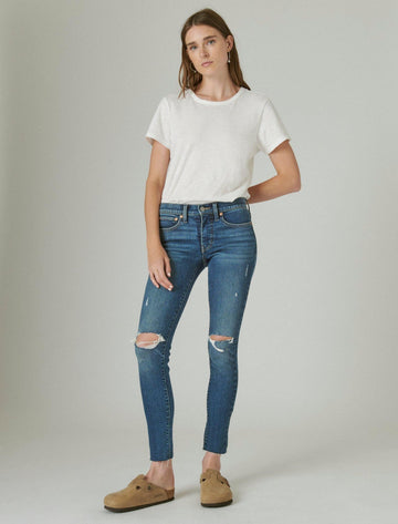 Lucky Brand womens mid rise ava skinny jean