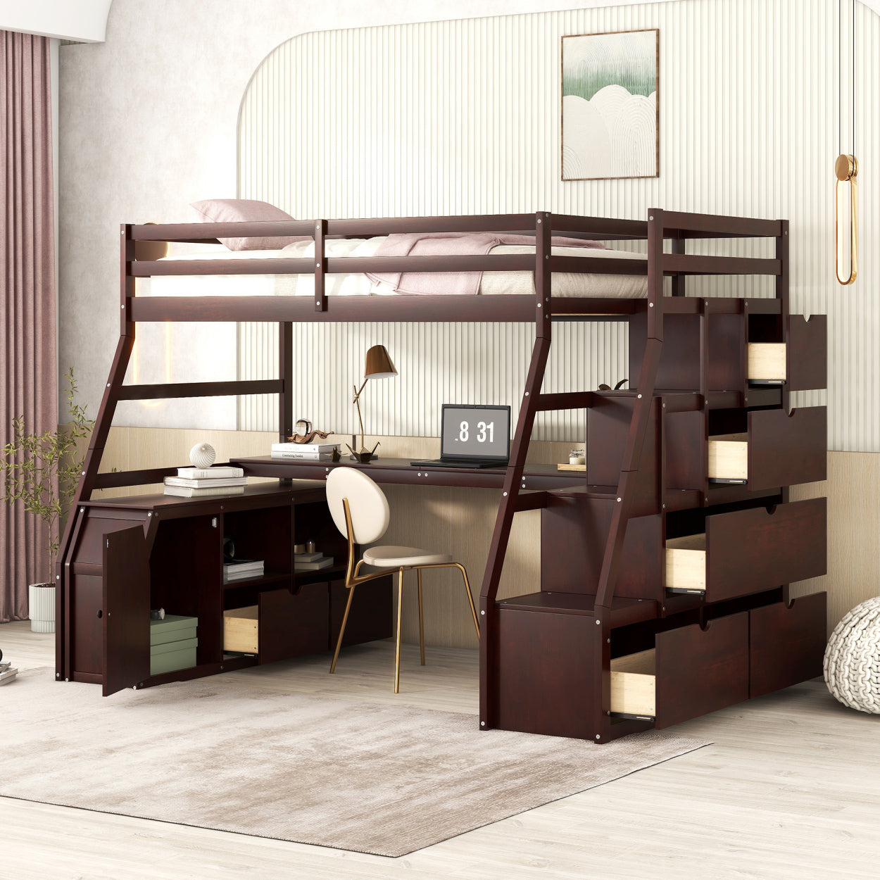 Shop Simplie Fun Twin Size Loft Bed