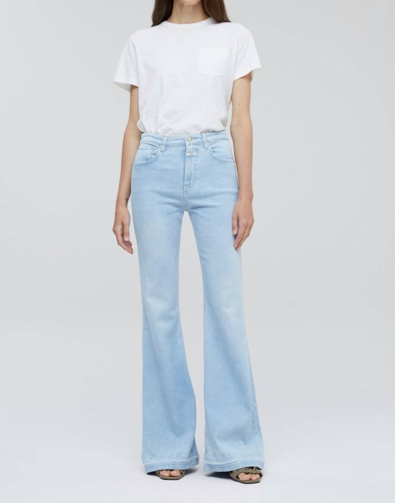 Closed Rawlin Flare Leg Jeans In Blue | ModeSens