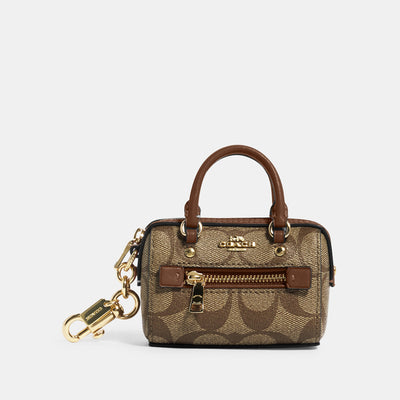 COACH® Outlet  Bear Bag Charm In Signature Canvas