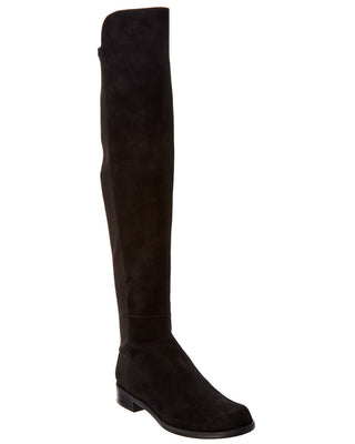 Vince Camuto Leather Knee High Boots - Amanyir, Size 5 Medium, Black