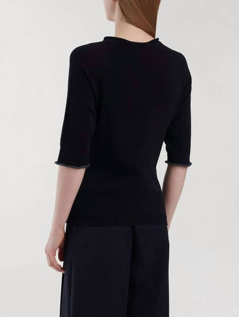 Fabiana Filippi Organic Cotton And Lurex Sweater in Black | Shop ...