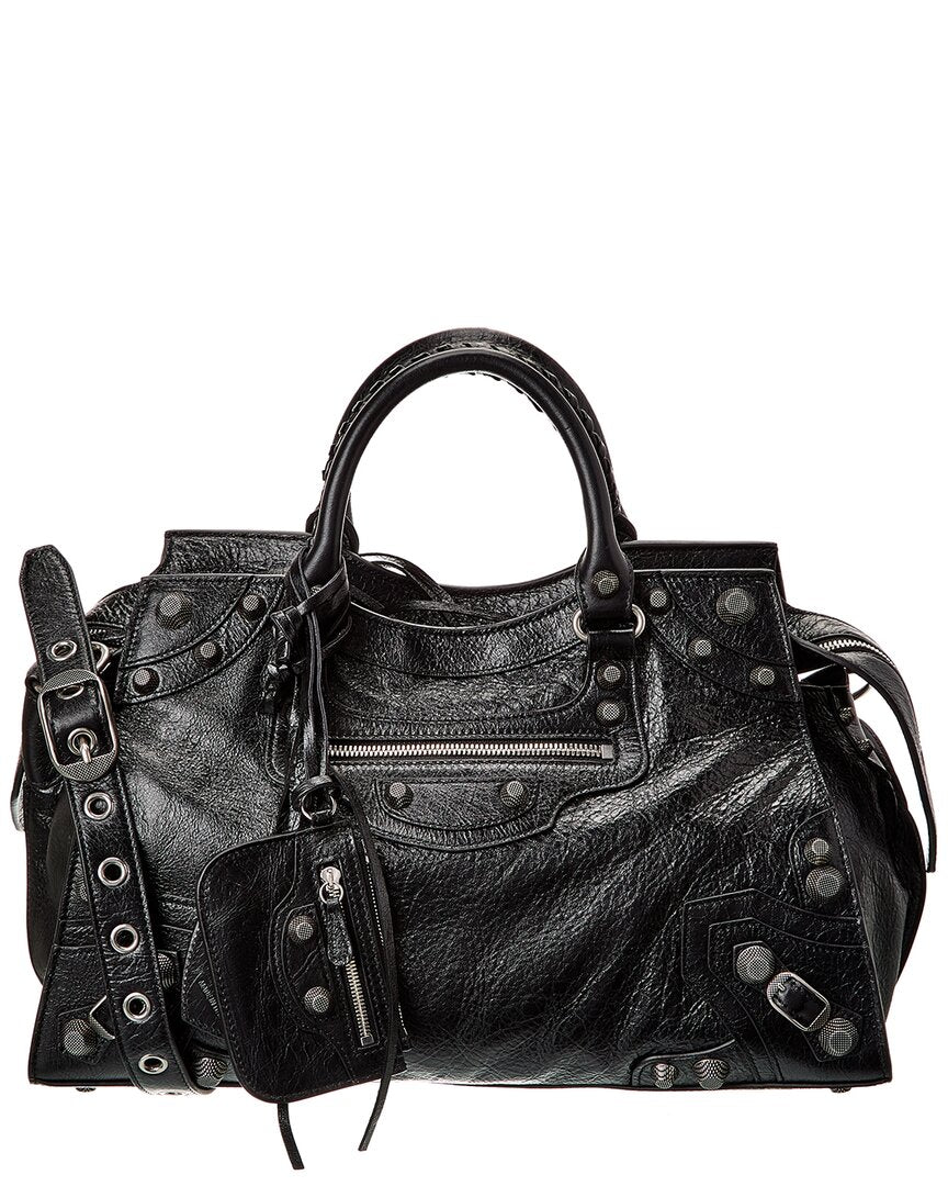BALENCIAGA Balenciaga Crush Small Leather Shoulder Bag