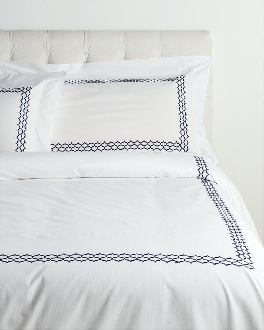 DEA ITALIAN LINENS Dea Italian Linens Sinfonia Toscana Virgina Embroidered Duvet Set