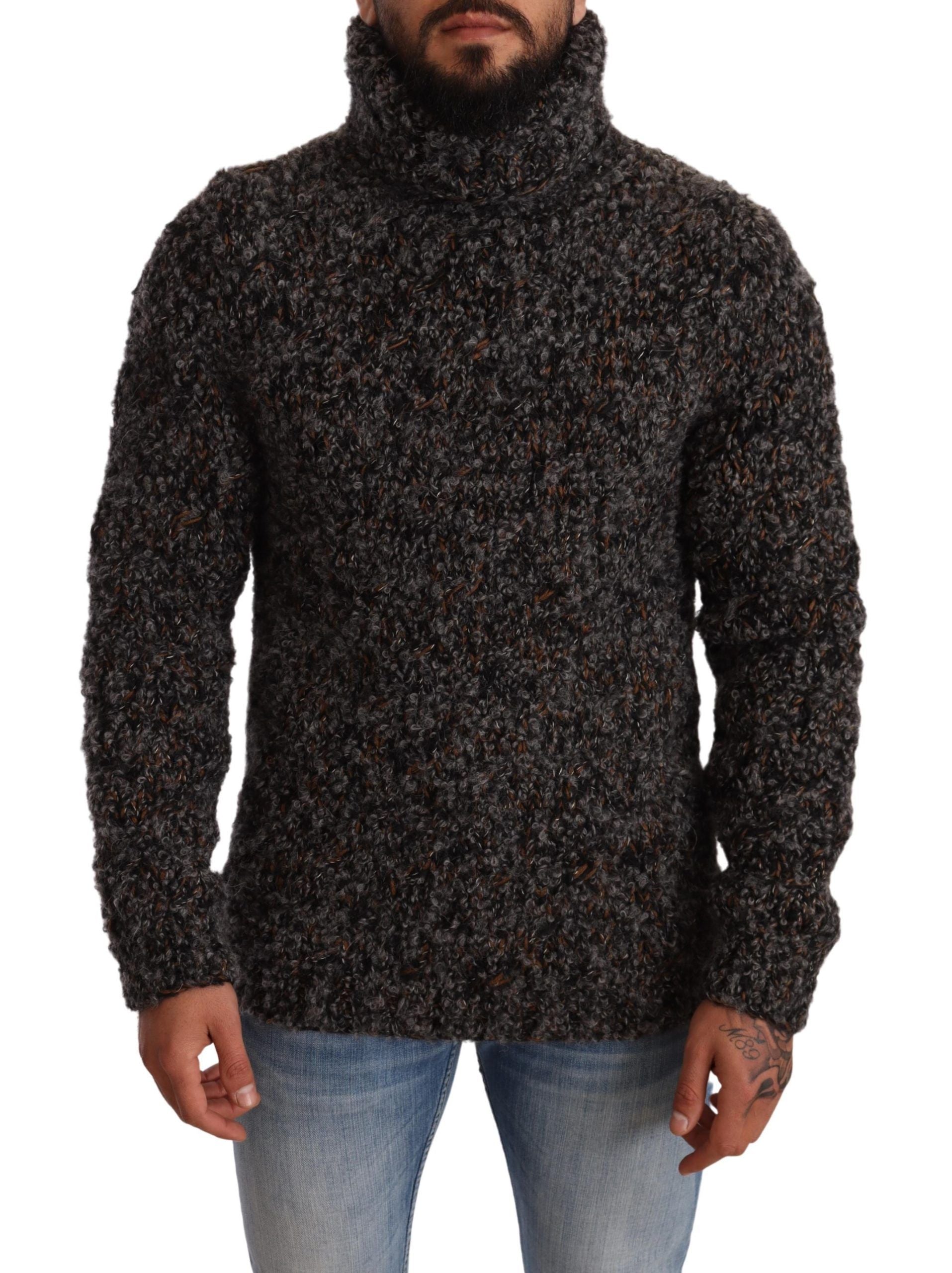 DOLCE & GABBANA Dolce & Gabbana  Wool Blend Turtleneck Pullover Men's Sweater