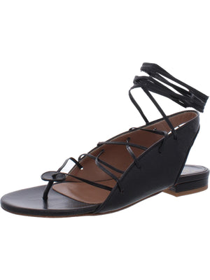 Bar III Ryanne Womens Patent Toe Loop Strappy Sandals | Shop