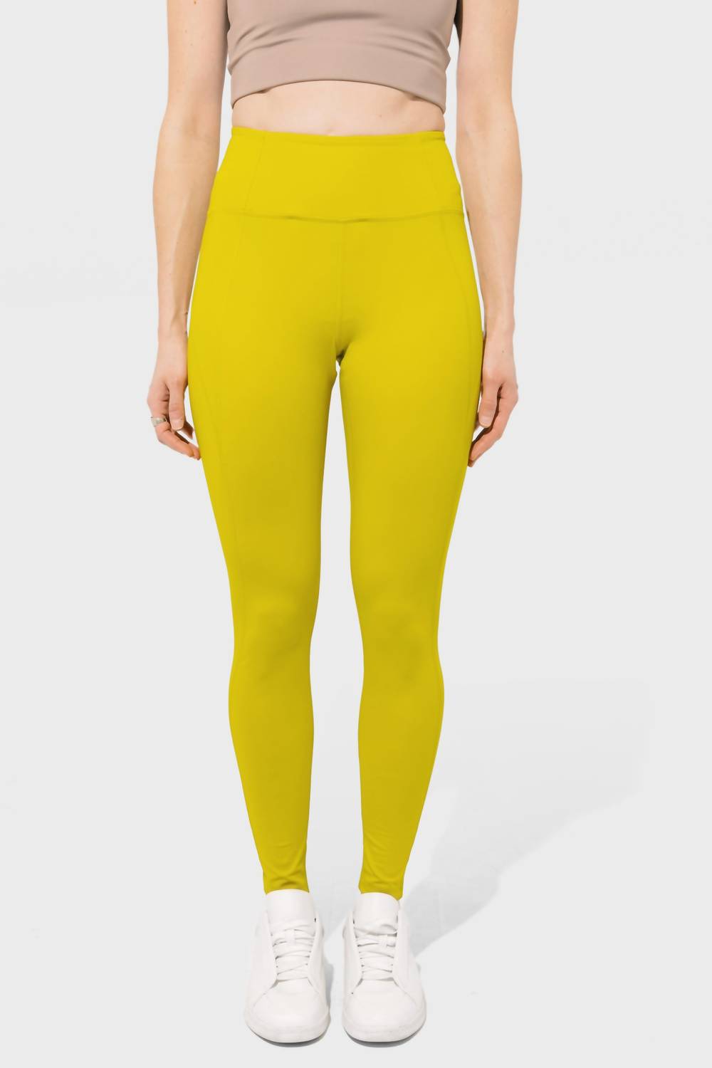 GIRLFRIEND COLLECTIVE Compressive High Rise Legging in Chartreuse