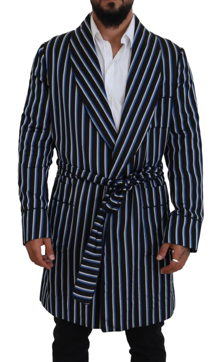 DOLCE & GABBANA Dolce & Gabbana   Martini Printed Lining Men's Robe