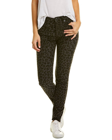 R13 midnight leopard high-rise skinny jean