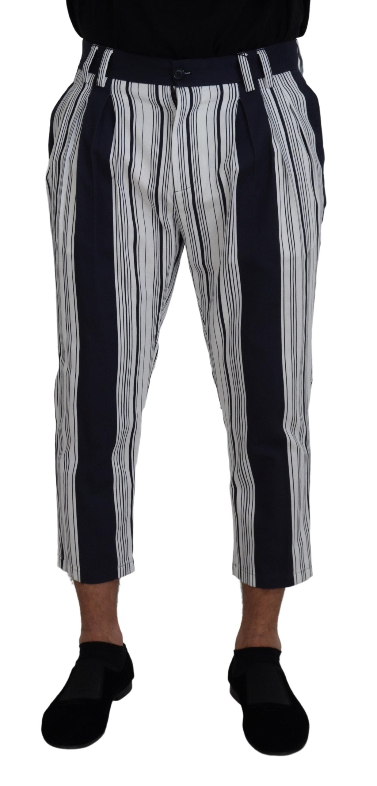 DOLCE & GABBANA Dolce & Gabbana  Cotton Striped Cropped Men's Pants