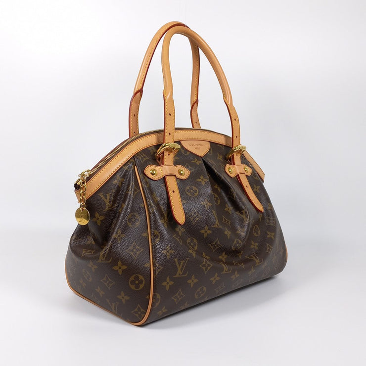 Louis Vuitton Brown Monogram Canvas Leather Tivoli GM Satchel Bag