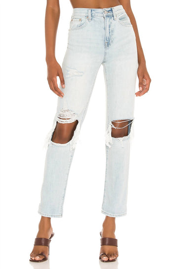 Pistola presley high rise relaxed roller jean in normandie