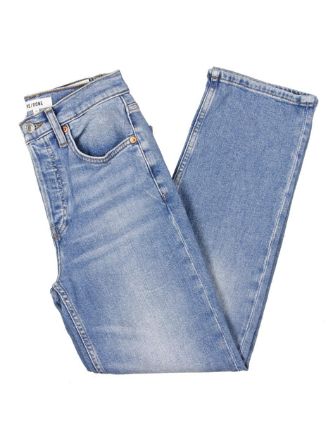 RE/DONE 70's Stove Pipe Womens Denim Stretch High-Waist Jeans | Shop ...