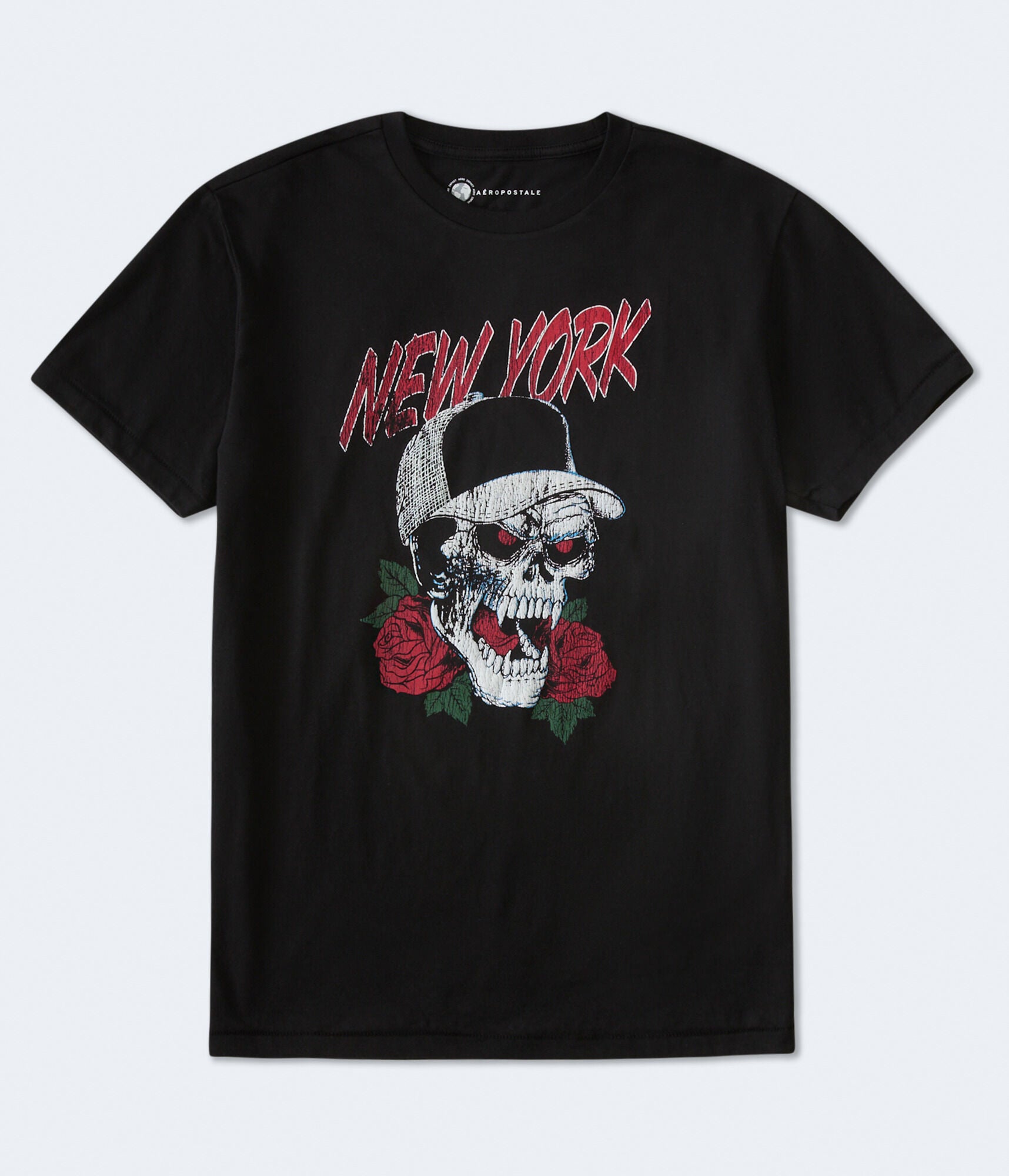 Shop Aéropostale New York Rose Skull Graphic Tee In Multi