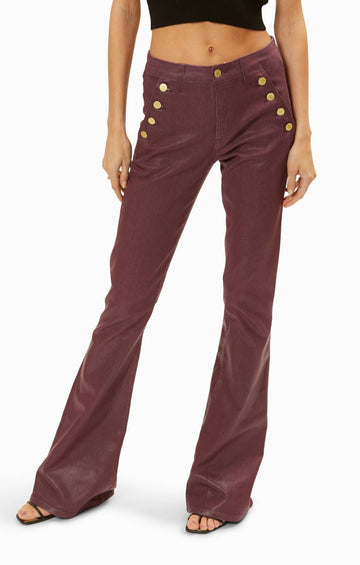 Ramy Brook helena coated denim in sangria