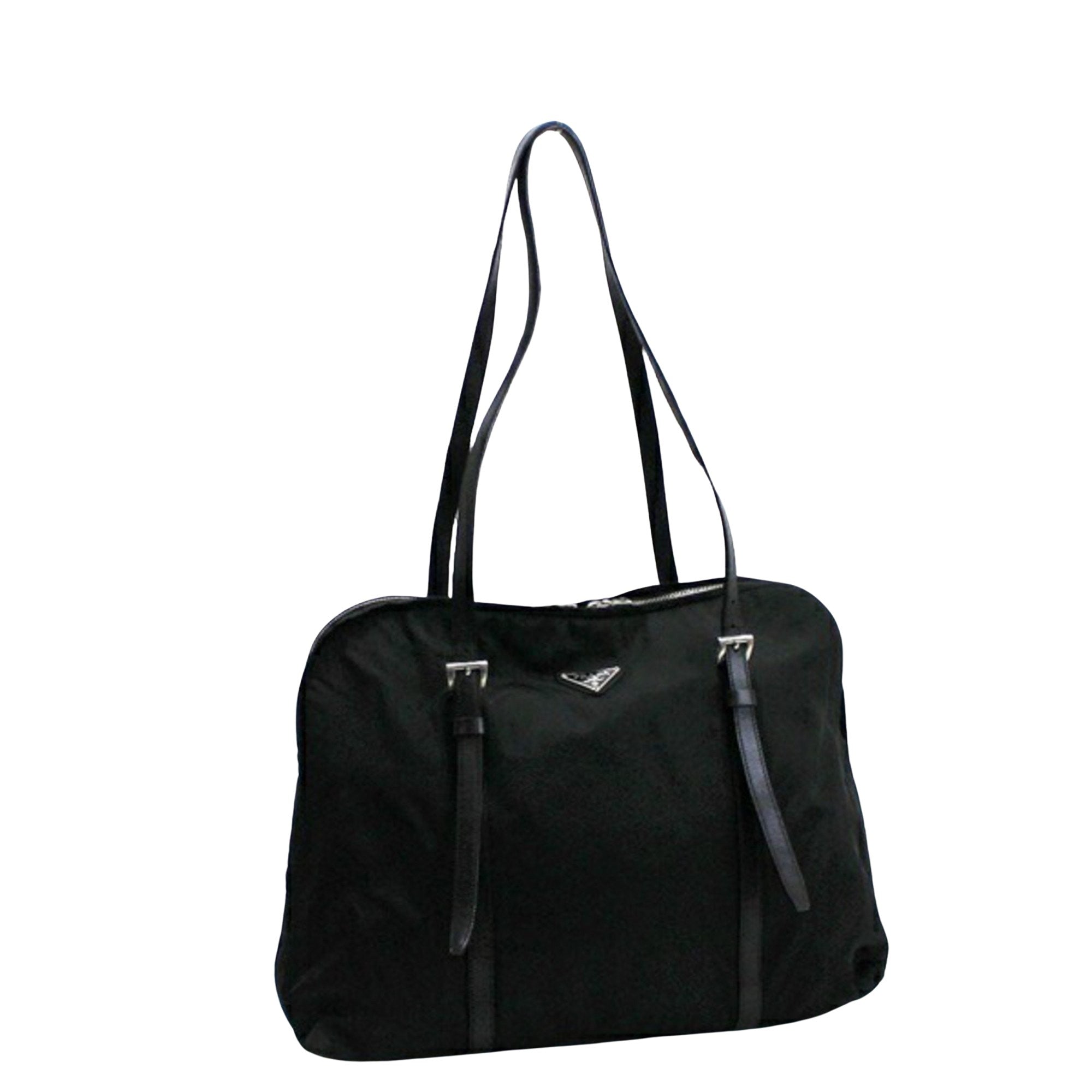 Shop Prada Tessuto Synthetic Tote Bag () In Black