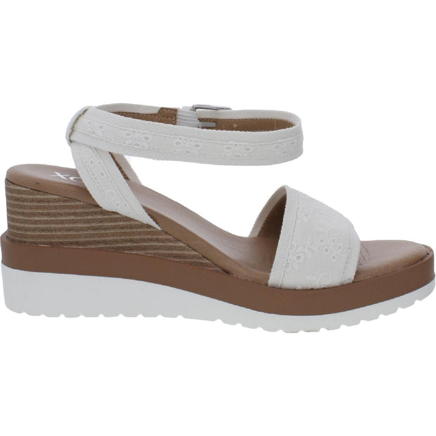 XOXO Jaclyn Womens Cushioned Footbed Strappy Wedges | Shop Premium Outlets