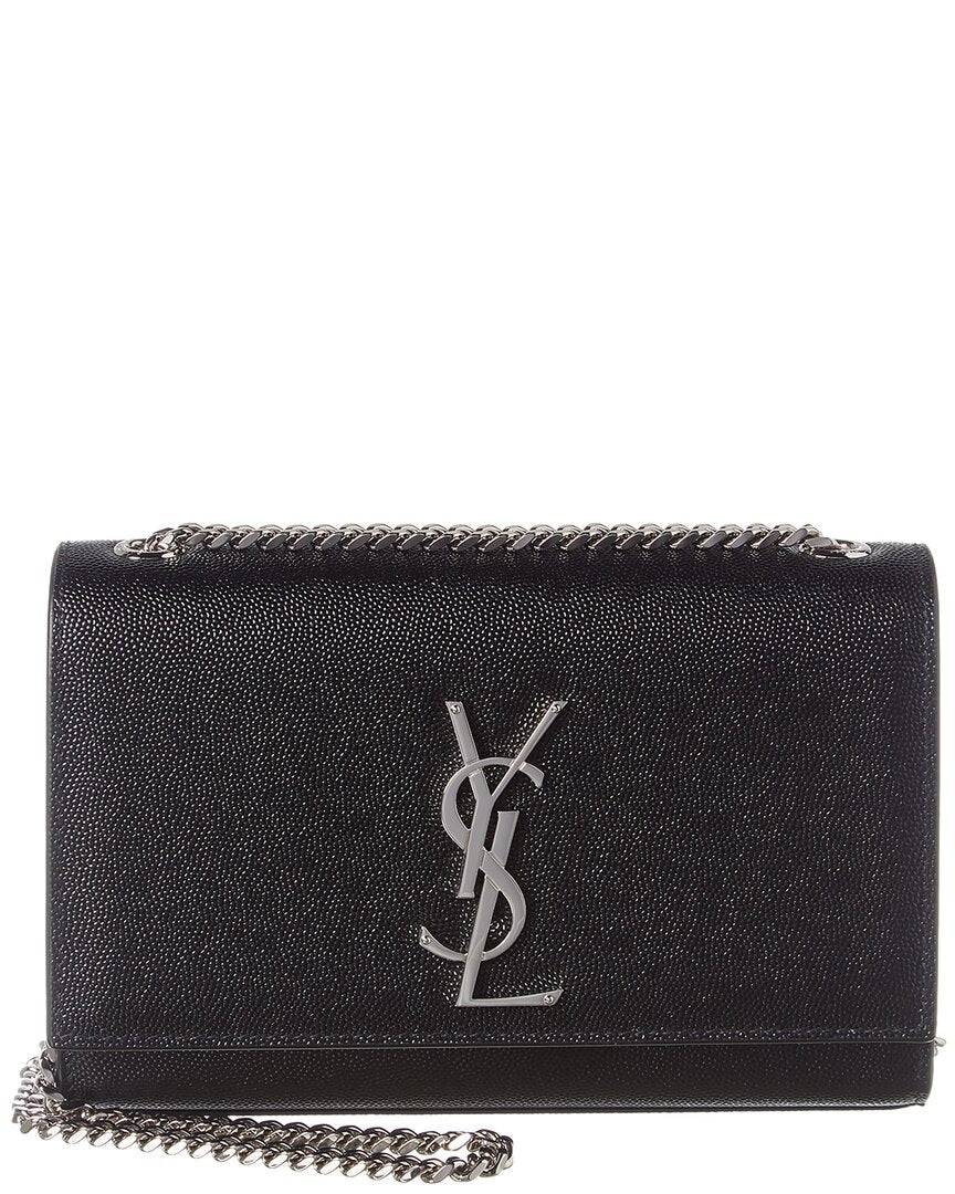 Kate Small Leather Shoulder Bag in White - Saint Laurent